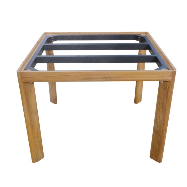 Picture of Dining table rectangular, ios, teak natural, 100x100x75cm
