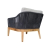 Picture of Lounge chair, delos, teak natural, pebble mix, 2 cushions cloud (s&b), 82.8x82.4x69.4cm