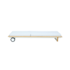 Picture of Sunlounger, maui, teak natural, aluminium, white
