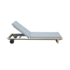 Picture of Sunlounger, maui, teak natural- aluminium grey metallic,  2 cushions slate (s&b) 209.3x86.2x33.5cm