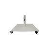 Picture of Steel base 65kg, suitable for  35-48mm pole umbrella, white matt, with wheels, size 70x70x1.6mm