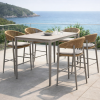 Picture of Armstool, capri, aluminium warm grey and terra mix, 60x56x103cm