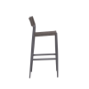 Picture of Stool, mood, aluminium anthracite, rattan lava mix 42x51x106cm