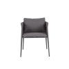 Picture of Chair with armrest, emmy, aluminium anthracite, rattan lava mix, 63x61x73cm