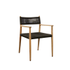 Picture of Chair, mood, teak natural, rattan lava mix, 55x57x80cm