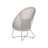 Picture of Lounge chair, malibu, aluminium grey tortora, rattan bright tan, 2 cushions tobacco (s&b) high back 84x86x113cm