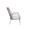 Picture of Lounge chair, siesta, aluminium warm grey, rattan sand, 2 cushions ice (s&b), 72x76x91cm