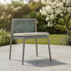 Picture of Chair, emmy, aluminium blu sage,  cushion fossil, 59x60x72cm