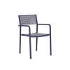 Picture of Chair with armrest, dafne, aluminium anthracite, rattan anthracite, 53x63x87cm