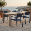 Picture of Chair, dafne, aluminium anthracite, rattan pebble, 53x63x87cm