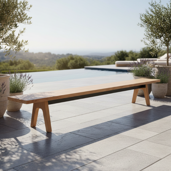 Picture of Bench, kate, teak natural, 40x340x46cm