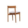 Picture of Chair, leo, teak natural, cushion titanium, 48x53x78.5cm