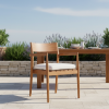 Picture of Chair, mary, teak natural, with cushion titanium, 57.5x56.8x82cm