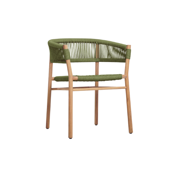 Picture of Chair, roy, wood natural, avocado, 60x58x72cm