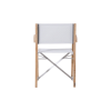 Picture of Chair with armrest, costa, teak natural, fabric, white, 59x56.5x82cm