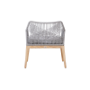 Picture of Lounge chair, belair, teak natural, rattan grey, cushion silver, 73x70.5x83cm