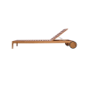 Picture of Sunlounger, isla, teak natural, cushion tabacco, 208x73x26cm