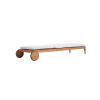 Picture of Sunlounger, isla, teak natural, cushion fossil, 208x73x26cm