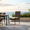 Picture of Chair, elisir, aluminium bronze, rattan bronze carbon, cushion champagne, 58.4x60.3x92.1cm