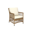 Picture of Sofa 1 seater, ibiza, aluminium caramel, rattan camel, 2 cushions champagne (s&b), 64.5x66.5x84cm