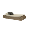 Picture of Sunbed, baia, aluminium caramel, rattan light brown, cushion champagne, 221x85x34cm