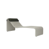 Picture of Sun lounger, tao, aluminium white, rattan limestone, head cushion charcoal  69.9x203.2x80cm