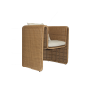 Picture of Armchair, nodi, caramel, 2 cushions champagne, 81x80x81cm 