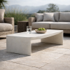 Picture of Coffee table, kubo, concrete, linen, 160x81x41cm