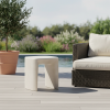 Picture of Coffee table, kubo, concrete, linen, 45.7x45.7x50.8cm