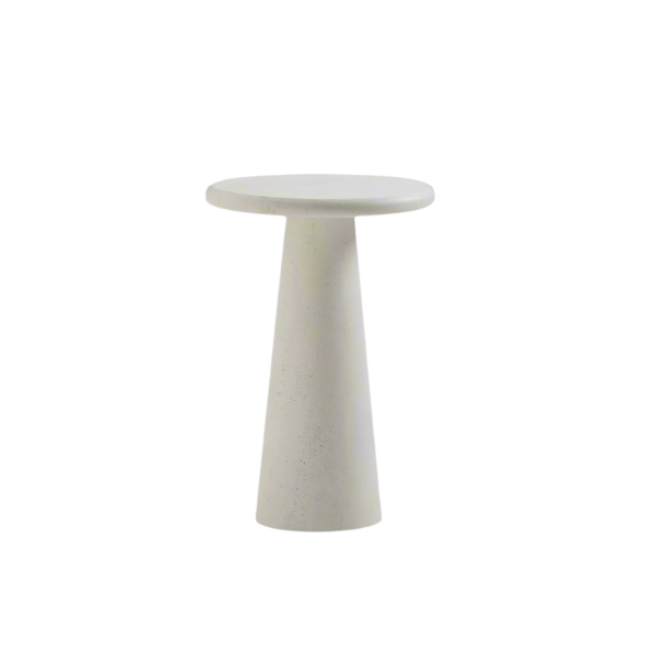Picture of Coffee table, pillar, concrete, linen, dia.35.6x53.4cm