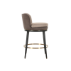 Picture of Counter stool, hera, black matt legs, fume-light grey, 54x58x92cm 