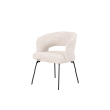 Picture of Chair with armrest, egza,fabric, iron legs, cream, 60x59x75cm 