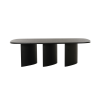 Picture of Dining table, soho, wood, black, 240x110x76cm 
