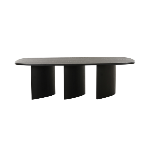 Picture of Dining table, soho, wood, black, 240x110x76cm 