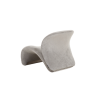 Picture of Lounge chair, ark, grey, with brushed silver leg, 77x82x73cm