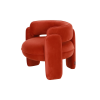 Picture of Armchair, euphoria, velvet orange, 86x76x67cm
