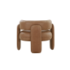 Picture of Armchair, euphoria, leather, marron, 86x76x67cm