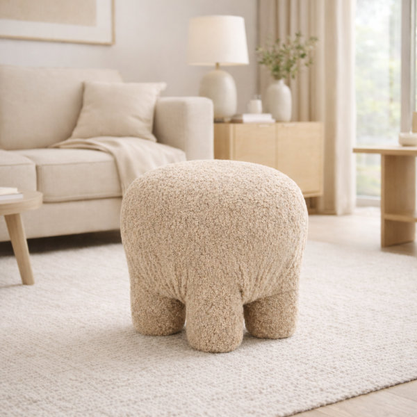 Picture of Pouf, lou, light grey, 49x49x45cm 