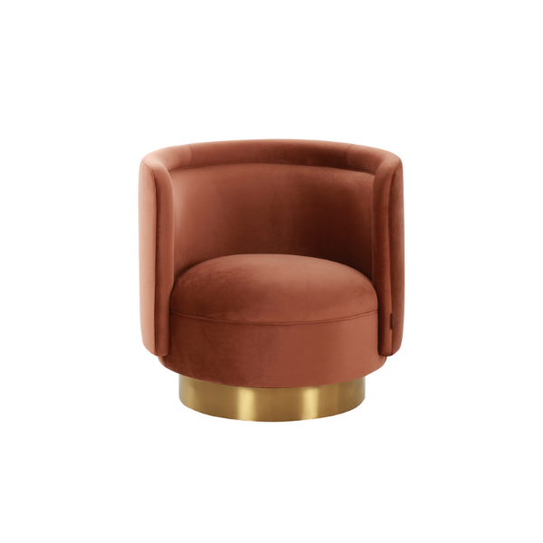 Picture of Armchair, grace, marron and terra, 78x75x76cm 