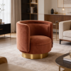 Picture of Armchair, grace, marron and terra, 78x75x76cm 