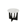 Picture of Coffee table, cross, black base, top marble statuario, dia.55x50cm 