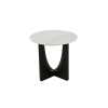 Picture of Coffee table, cross, black base, top marble statuario, dia.55x50cm 