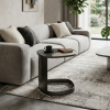 Picture of Coffee table, gatsby, black-gold, 50x50x53cm