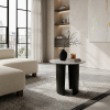 Picture of Coffee table, work, wood, marble top, dia.55x50cm 