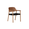 Picture of Chair with armrest, chesa, wood structure, black rope