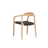 Picture of Chair with armrest, millie, wood natural, anthracite, 56x51x78cm