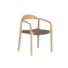Picture of Dining chair, millie, wood natural, grey, 56x51x78cm