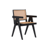 Picture of Dining chair, vintage, wood, black matte