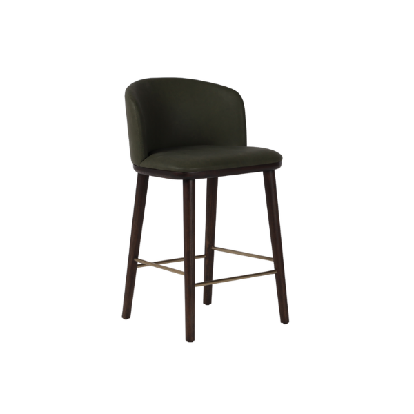 Picture of Bar stool, vela, wood structure, olive, 52x53x103cm 