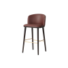 Picture of Bar stool, vela, wood/leather, terra, 52x53x103cm 